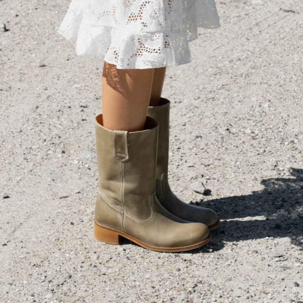 Dico Copenhagen Gaucho Boot in Green Escovado Leather